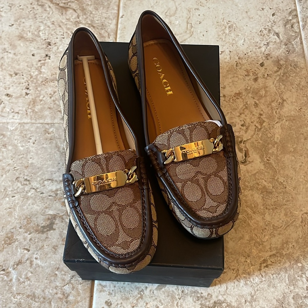Coach signature logo moccasin